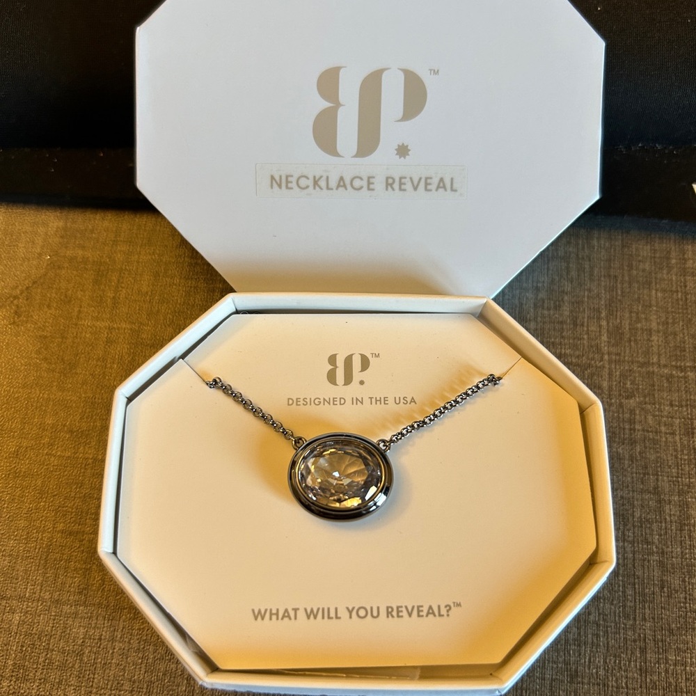 BP Silver Pendant Necklace